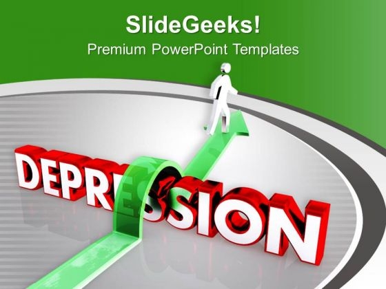 Jump The Depression For Success PowerPoint Templates Ppt Backgrounds For Slides 0513 Jump The Depression For Success PowerPoint Templates Ppt Backgrounds For Slides 0513