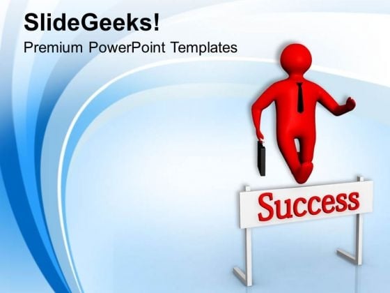 Jump The Hurdle For Business PowerPoint Templates Ppt Backgrounds For Slides 0613 Jump The Hurdle For Business PowerPoint Templates Ppt Backgrounds For Slides 0613
