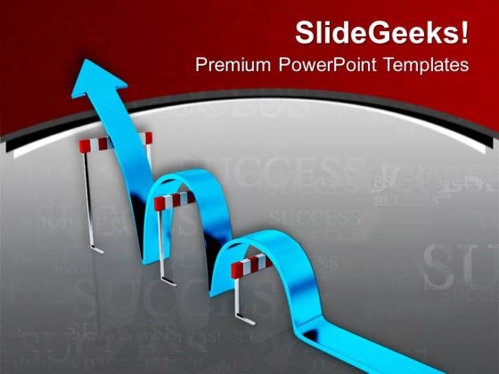 Jump The Hurdles In Path Of Success PowerPoint Templates Ppt Backgrounds For Slides 0613 Jump The Hurdles In Path Of Success PowerPoint Templates Ppt Backgrounds For Slides 0613