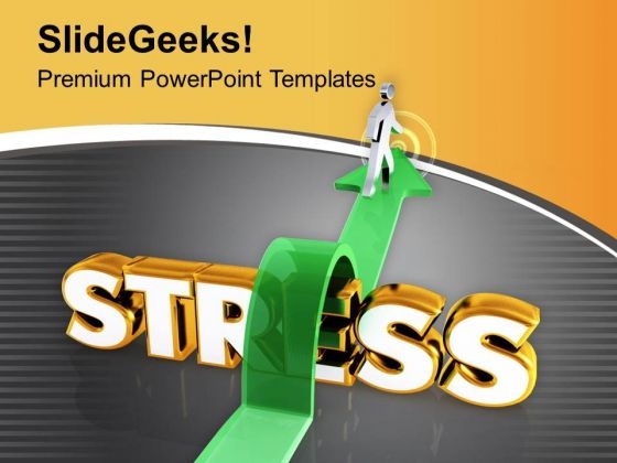 Jump The Stress For Success PowerPoint Templates Ppt Backgrounds For Slides 0613