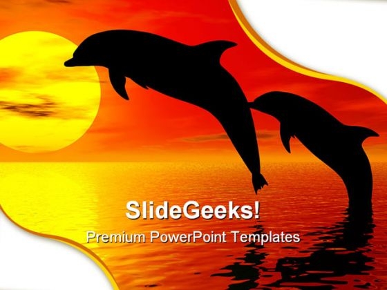 Jumping Dolphins Animals PowerPoint Backgrounds And Templates 1210 Jumping Dolphins Animals PowerPoint Backgrounds And Templates 1210