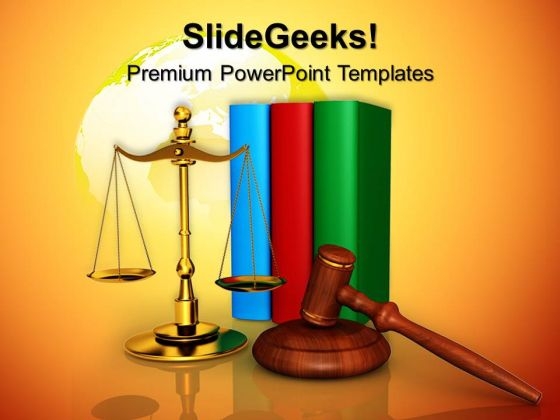 Justice Concept Business Law PowerPoint Templates And PowerPoint Themes 0612