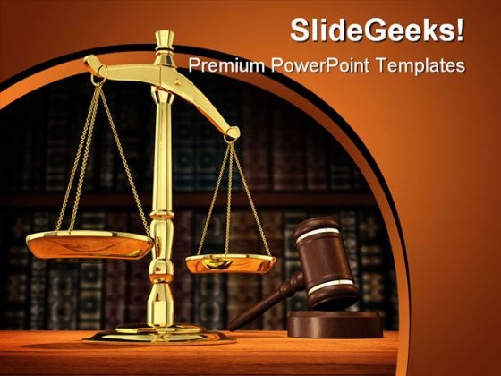 Justice Is Served Law Powerpoint Template 1110 Powerpoint Themes