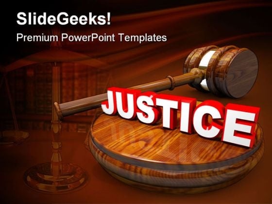 Justice Law PowerPoint Themes And PowerPoint Slides 0411
