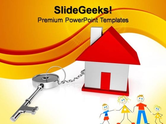 Key Connect House Finance PowerPoint Templates And PowerPoint Themes 0812
