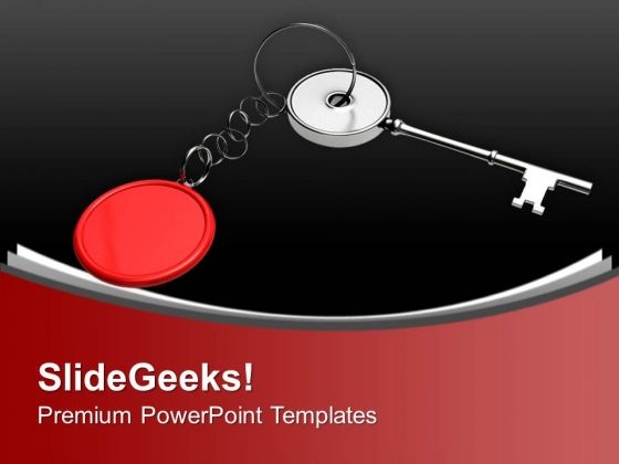 Key Ring With A Key Security PowerPoint Templates Ppt Backgrounds For Slides 0213 Key Ring With A Key Security PowerPoint Templates Ppt Backgrounds For Slides 0213
