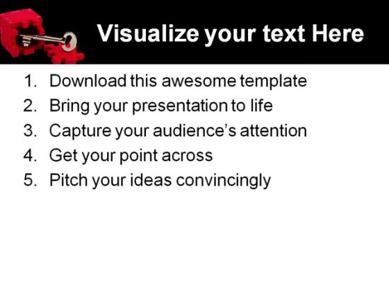Key Success PowerPoint Template 1110 editable template