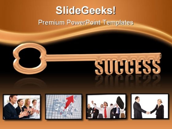 Key To Success Business PowerPoint Background And Template 1210 Key To Success Business PowerPoint Background And Template 1210
