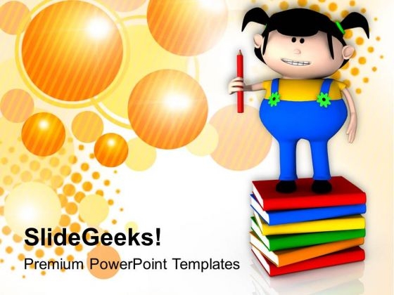 Kids Enjoy Reading Books PowerPoint Templates Ppt Backgrounds For Slides 0613 Kids Enjoy Reading Books PowerPoint Templates Ppt Backgrounds For Slides 0613