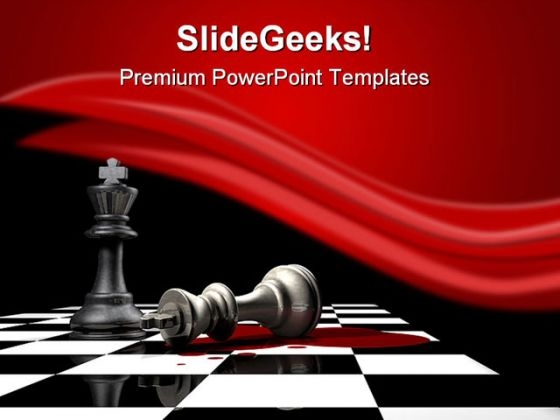 King Is Down Game PowerPoint Templates And PowerPoint Backgrounds 0211 King Is Down Game PowerPoint Templates And PowerPoint Backgrounds 0211