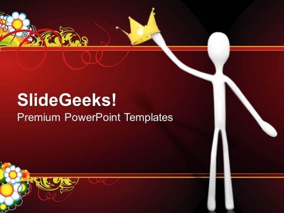 King Leadership PowerPoint Templates And PowerPoint Themes 0812 King Leadership PowerPoint Templates And PowerPoint Themes 0812