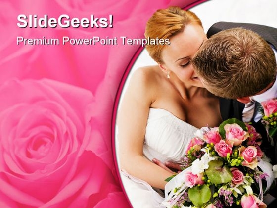 kissing_couple_wedding_powerpoint_template_0610_title