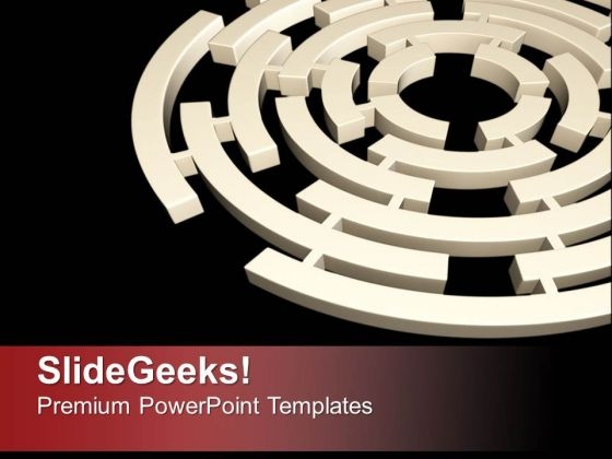 Labyrinth Finding Solution Of Problem PowerPoint Templates Ppt Backgrounds For Slides 0313
