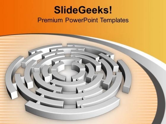 Labyrinth In Circular Manner Solution PowerPoint Templates Ppt Backgrounds For Slides 0413 Labyrinth In Circular Manner Solution PowerPoint Templates Ppt Backgrounds For Slides 0413
