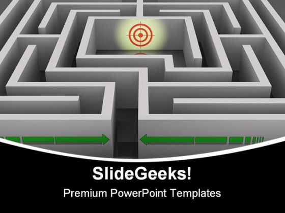 Labyrinth To Destination Business PowerPoint Templates And PowerPoint Backgrounds 0311 Labyrinth To Destination Business PowerPoint Templates And PowerPoint Backgrounds 0311