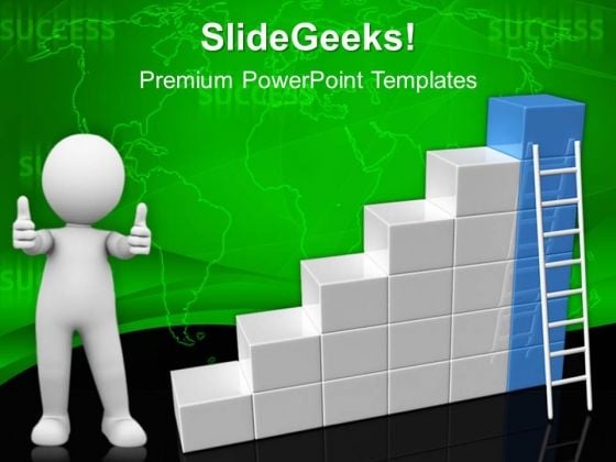 Ladder Success Business PowerPoint Templates And PowerPoint Themes 0412 Ladder Success Business PowerPoint Templates And PowerPoint Themes 0412