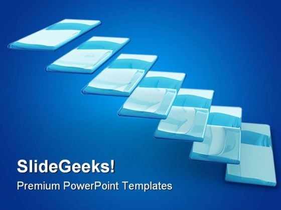 Ladder To Opportunity Business PowerPoint Template 0910 Ladder To Opportunity Business PowerPoint Template 0910