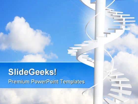 Ladder To Paradise Success PowerPoint Themes And PowerPoint Slides 0711 Ladder To Paradise Success PowerPoint Themes And PowerPoint Slides 0711