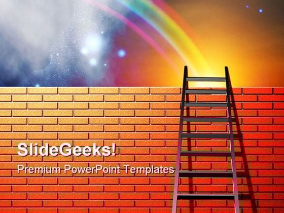 Ladder To Sky01 Success PowerPoint Templates And PowerPoint Backgrounds 0711 Ladder To Sky01 Success PowerPoint Templates And PowerPoint Backgrounds 0711