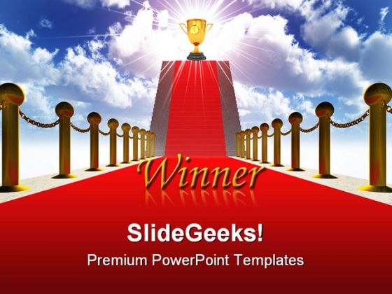 Ladder With A Red Carpet Success PowerPoint Themes And PowerPoint Slides 0211 Ladder With A Red Carpet Success PowerPoint Themes And PowerPoint Slides 0211