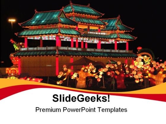 Lantern Festival PowerPoint Template 1110 Lantern Festival PowerPoint Template 1110