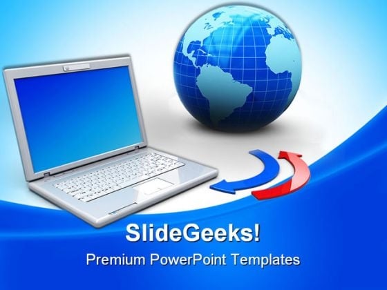 Laptop And Global Internet PowerPoint Templates And PowerPoint Backgrounds 0111 Laptop And Global Internet PowerPoint Templates And PowerPoint Backgrounds 0111