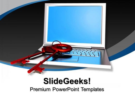Laptop With Keys Data Security PowerPoint Templates And PowerPoint Themes 0912 Laptop With Keys Data Security PowerPoint Templates And PowerPoint Themes 0912