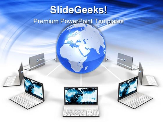 Laptops Around The World Communication PowerPoint Themes And PowerPoint Slides 0311 Laptops Around The World Communication PowerPoint Themes And PowerPoint Slides 0311