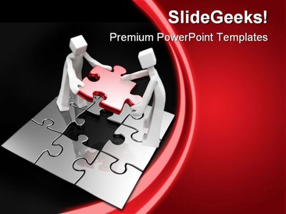 Last Puzzle Teamwork Business PowerPoint Background And Template 1210 Last Puzzle Teamwork Business PowerPoint Background And Template 1210