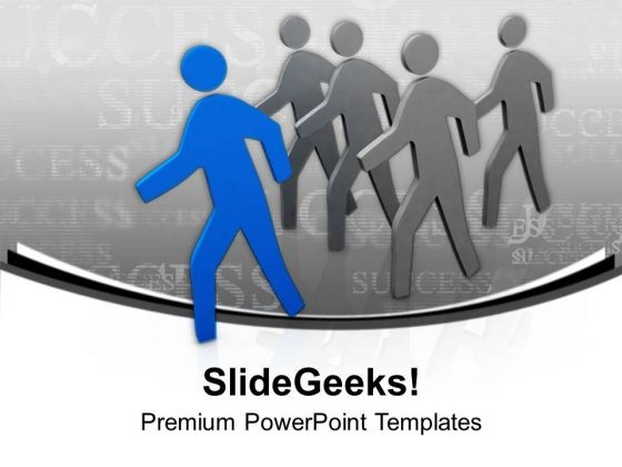 Leader Can Lead Crowd PowerPoint Templates Ppt Backgrounds For Slides 0513