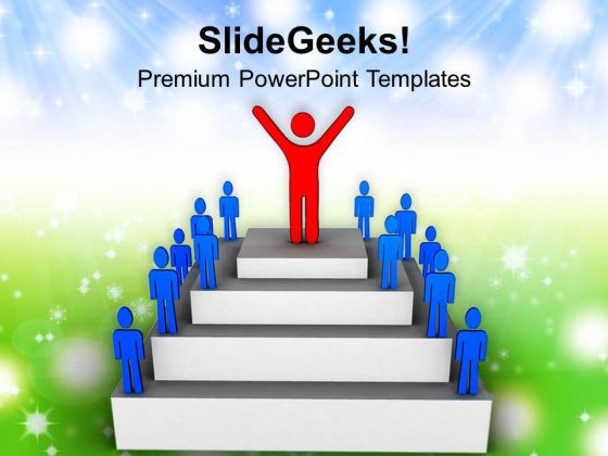 Leader Celebrating Success With His Team PowerPoint Templates Ppt Backgrounds For Slides 0713 Leader Celebrating Success With His Team PowerPoint Templates Ppt Backgrounds For Slides 0713