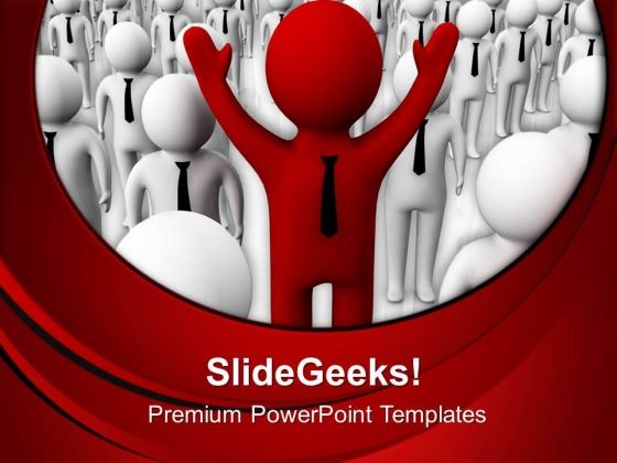 Leader Lead With His Team PowerPoint Templates Ppt Backgrounds For Slides 0713 Leader Lead With His Team PowerPoint Templates Ppt Backgrounds For Slides 0713