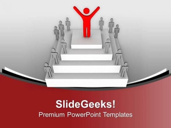 Leader On Top Success Celebration PowerPoint Templates Ppt Backgrounds For Slides 0713 Leader On Top Success Celebration PowerPoint Templates Ppt Backgrounds For Slides 0713