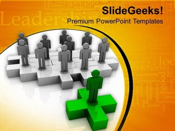 Leader With His Team PowerPoint Templates Ppt Backgrounds For Slides 0813 Leader With His Team PowerPoint Templates Ppt Backgrounds For Slides 0813