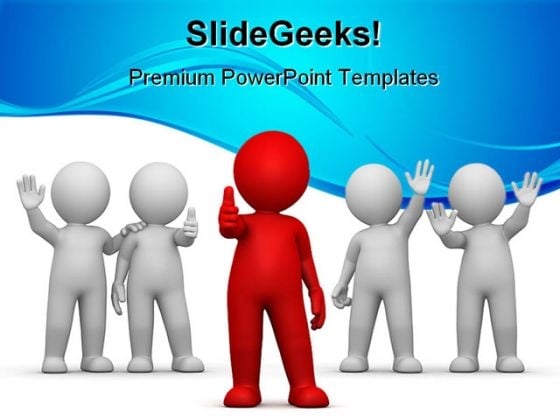 Leader With Team Leadership PowerPoint Backgrounds And Templates 1210 Leader With Team Leadership PowerPoint Backgrounds And Templates 1210