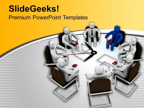Leadership Meeting For Time Bound Solution PowerPoint Templates Ppt Backgrounds For Slides 0813 Leadership Meeting For Time Bound Solution PowerPoint Templates Ppt Backgrounds For Slides 0813