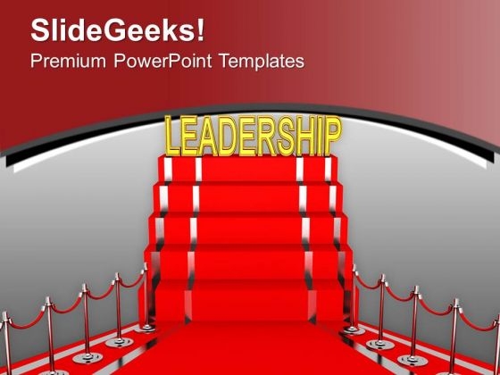 Leadership On Top Business Achievement PowerPoint Templates Ppt Backgrounds For Slides 0313