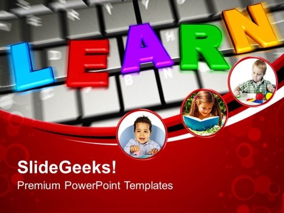 Learn On Keyboard E Learning Concept Internet PowerPoint Templates Ppt Backgrounds For Slides 1212 Learn On Keyboard E Learning Concept Internet PowerPoint Templates Ppt Backgrounds For Slides 1212
