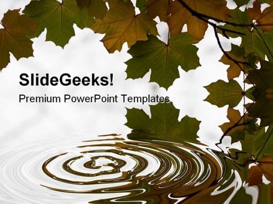 Leaves Nature PowerPoint Template 0810 Leaves Nature PowerPoint Template 0810