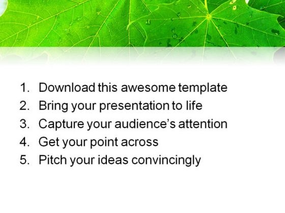 leaves_reflection_nature_powerpoint_template_1110_print