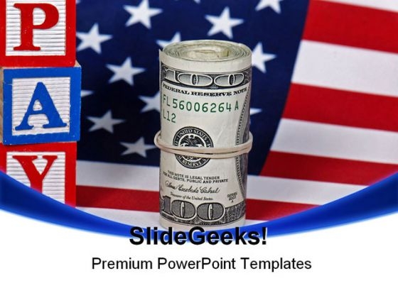 Legal Tender Americana PowerPoint Template 1110 Legal Tender Americana PowerPoint Template 1110