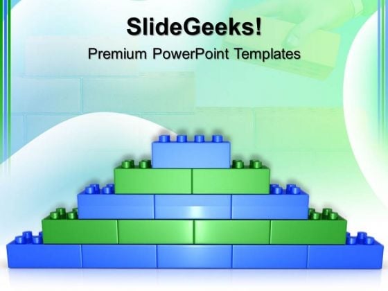 lego bricks wall powerpoint templates slides and graphics
