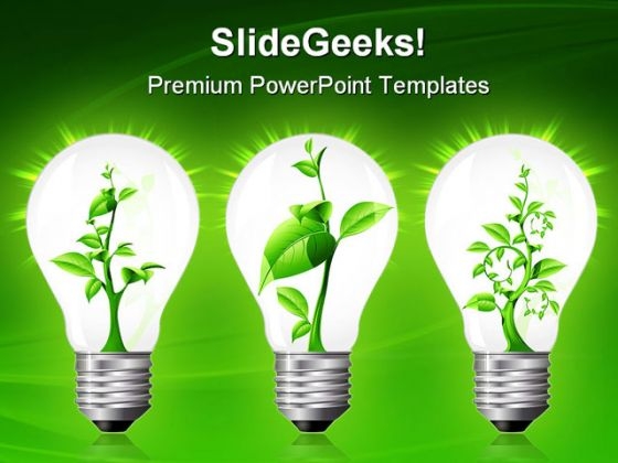 Light Bulb With Sprout Inside Nature PowerPoint Themes And PowerPoint Slides 0411 Light Bulb With Sprout Inside Nature PowerPoint Themes And PowerPoint Slides 0411