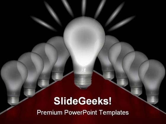 Light Bulbs Business PowerPoint Templates And PowerPoint Backgrounds 0211