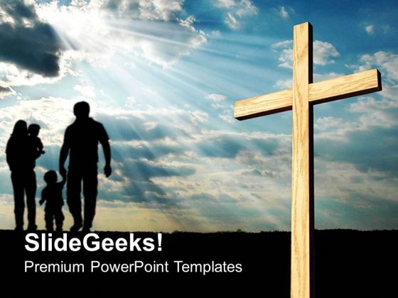 Light Shining On Cross Religion PowerPoint Templates And PowerPoint Themes 0712 Light Shining On Cross Religion PowerPoint Templates And PowerPoint Themes 0712