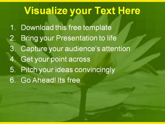 Beautiful Lily Flower PowerPoint Template good unique