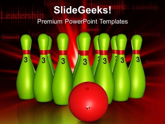 Lined Up Pins Targets PowerPoint Templates And PowerPoint Themes 0612