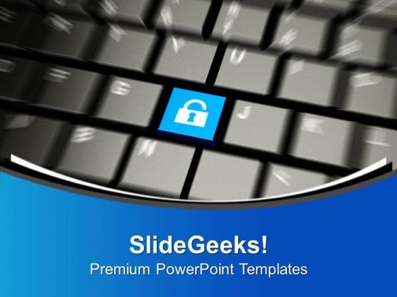 Lock Your Computer To Protect Data PowerPoint Templates Ppt Backgrounds For Slides 0513 Lock Your Computer To Protect Data PowerPoint Templates Ppt Backgrounds For Slides 0513