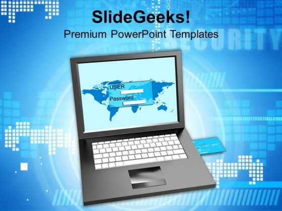 Login Screen And Credit Card Services Security PowerPoint Templates And PowerPoint Themes 1112 Login Screen And Credit Card Services Security PowerPoint Templates And PowerPoint Themes 1112