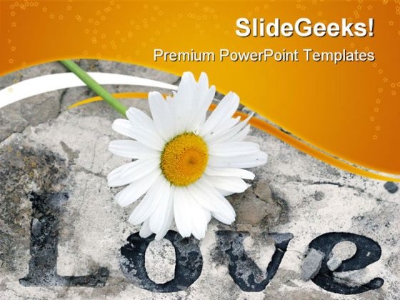 Love With Flower Religion PowerPoint Templates And PowerPoint Backgrounds 0611